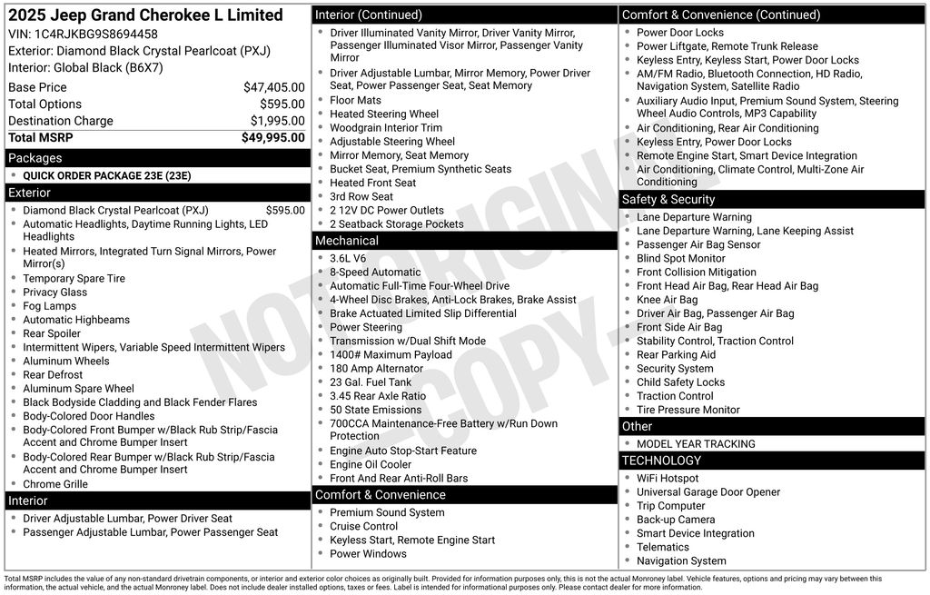 jeep grand cherokee l 2025 1C4RJKBG9S8694458 image jeep grand cherokee l 2025 1C4RJKBG9S8694458 image